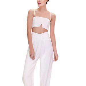Set Off White Cropped Top and Jogger Pants